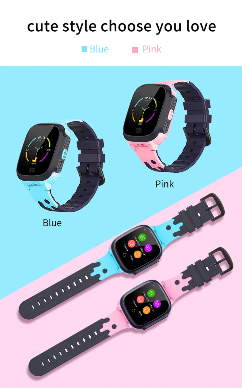 Next-Gen Kids Smart Watch – 4G, GPS, Video Call, Waterproof &amp; Temperature Monitor