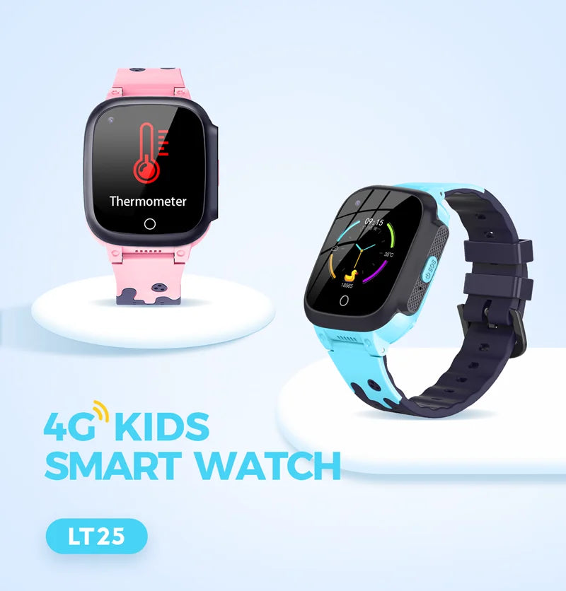 Next-Gen Kids Smart Watch – 4G, GPS, Video Call, Waterproof &amp; Temperature Monitor