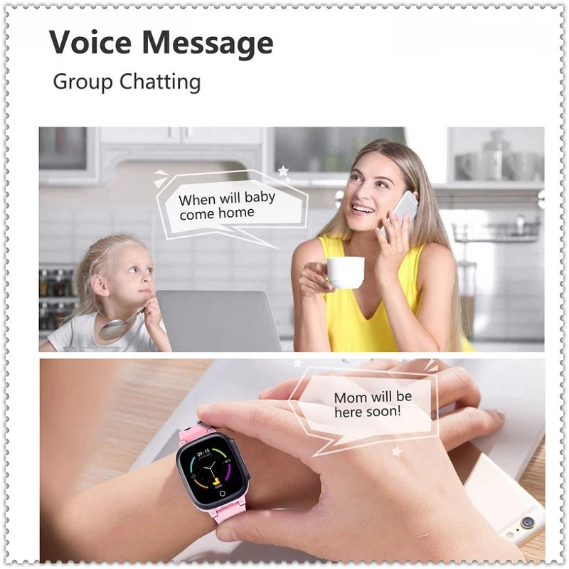 Next-Gen Kids Smart Watch – 4G, GPS, Video Call, Waterproof &amp; Temperature Monitor