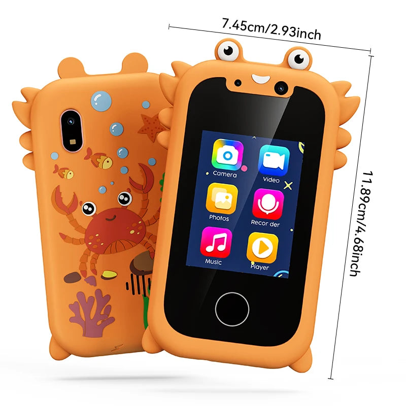 Advanced Kids Smart Toy Phone – Touchscreen, Dual Camera, Music Player &amp; Learning Games