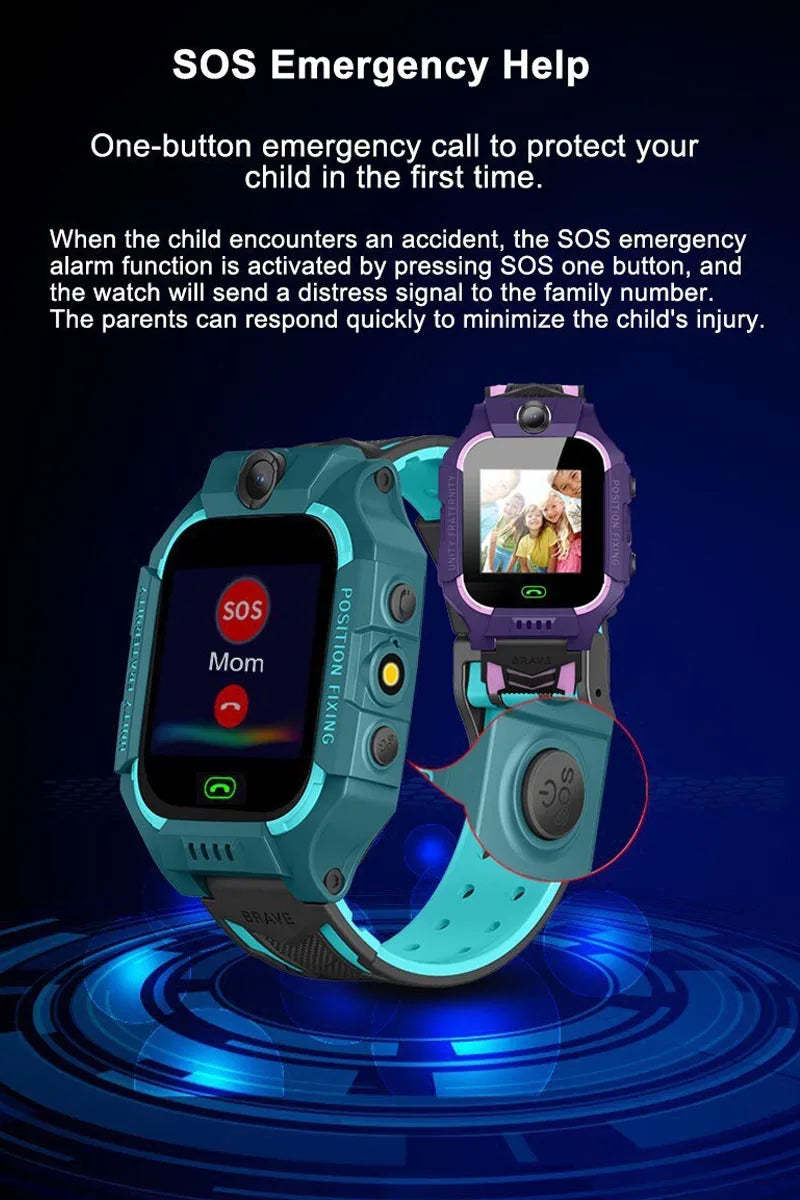 Interactive Kids Smart Watch – SIM Card, Phone Calls, Camera, Voice Requests &amp; Touch Screen