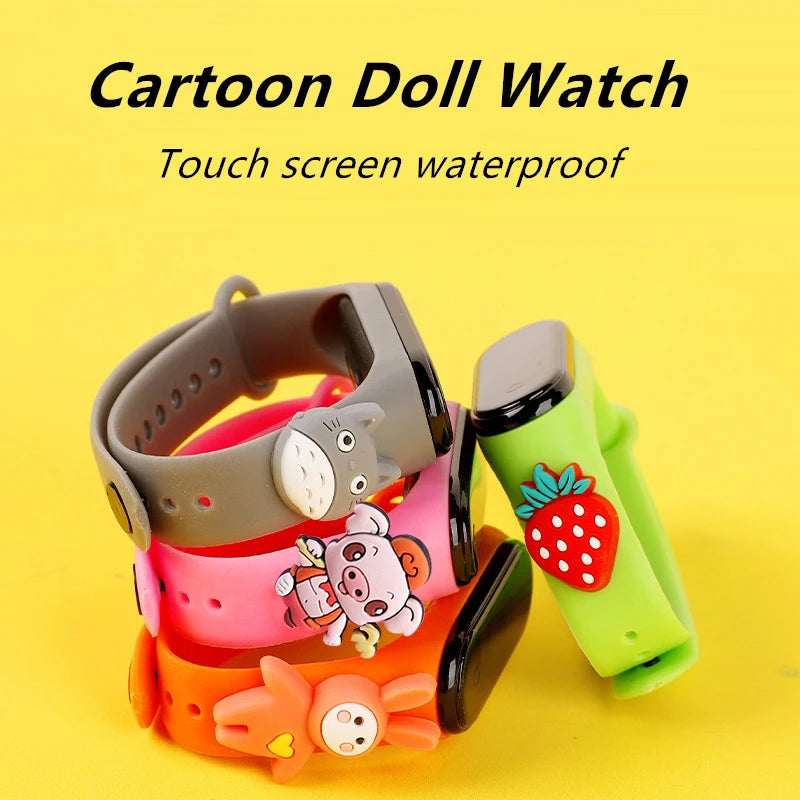 LED Digital Kids Watch – Waterproof Sports Design with Dinosaur &amp; Unicorn