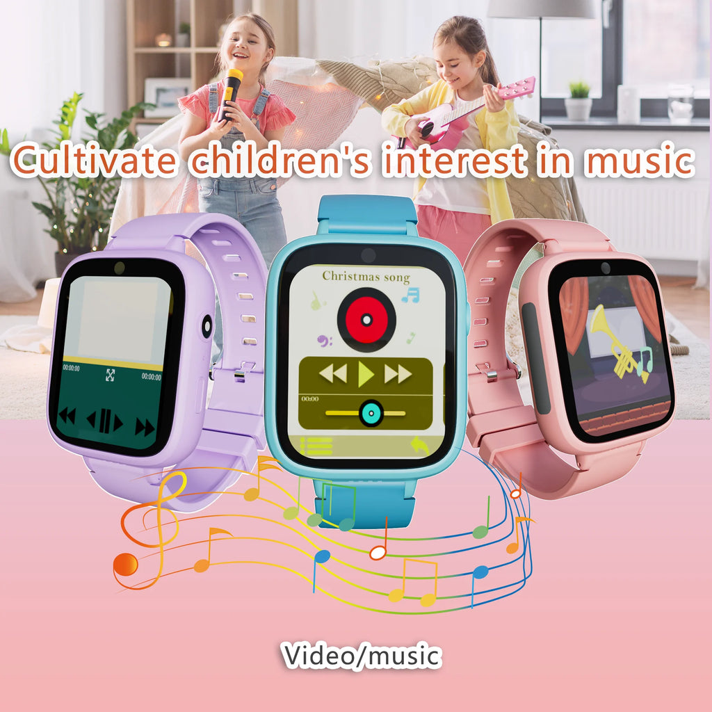 Fun Kids Smart Watch – 5 Games, Music &amp; Video Recording, Alarm Clock &amp; Camera