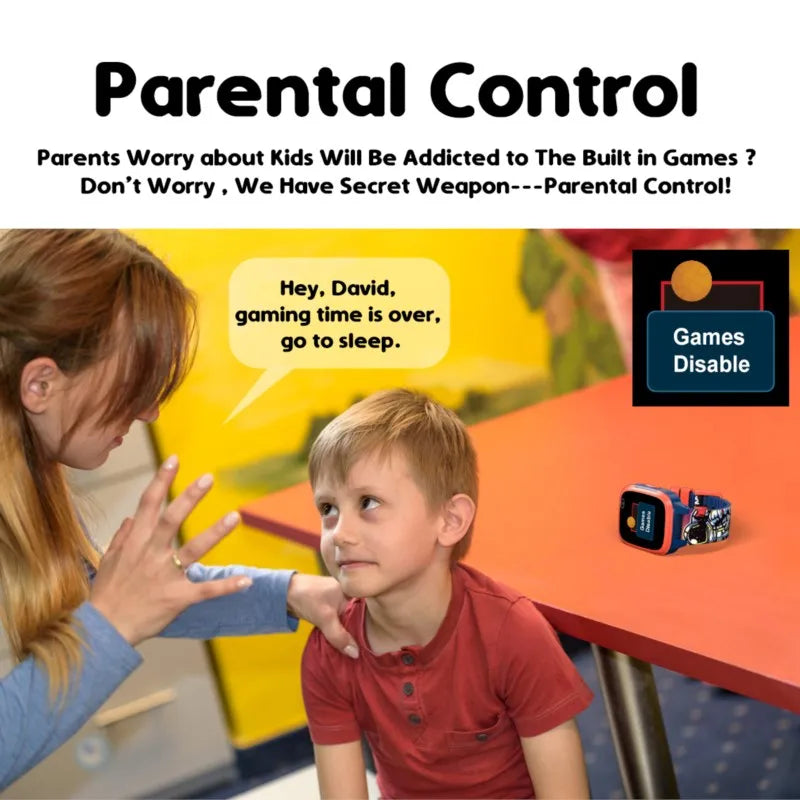 Kids Smartwatch with IPS Touch Screen – Dual Cameras, Games, Music, Video &amp; Pedometer