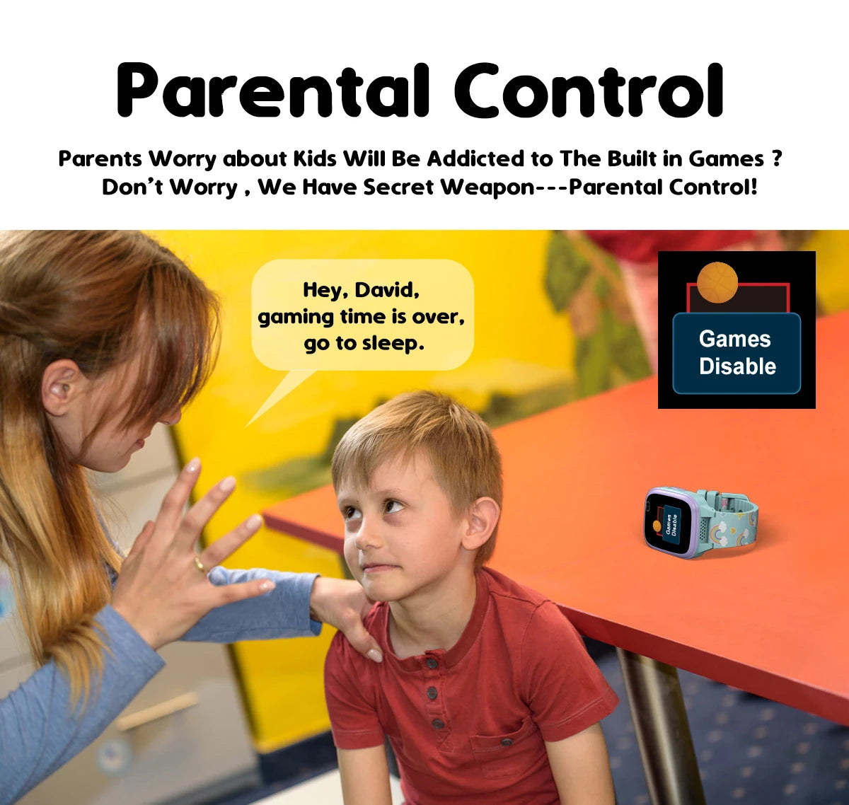 Kids Smartwatch with IPS Touch Screen – Dual Cameras, Games, Music, Video &amp; Pedometer