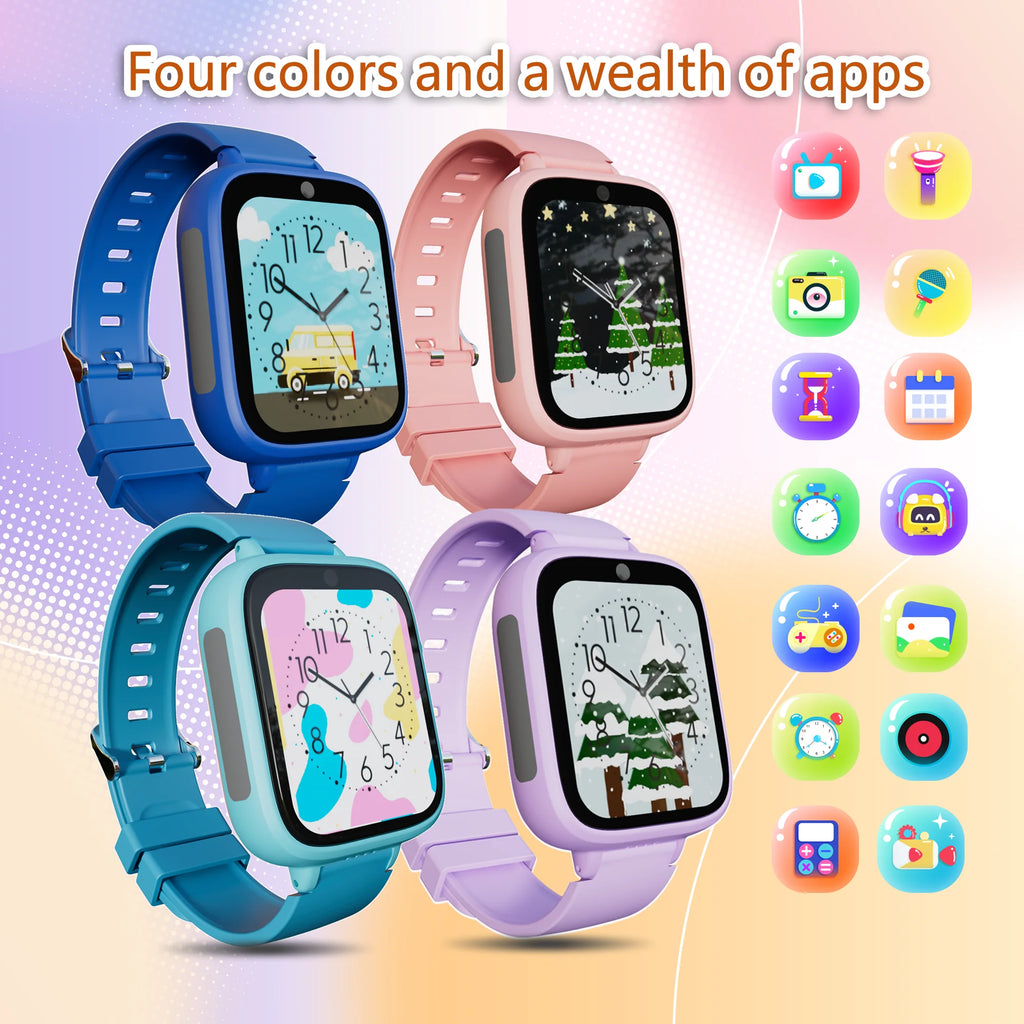 Fun Kids Smart Watch – 5 Games, Music &amp; Video Recording, Alarm Clock &amp; Camera