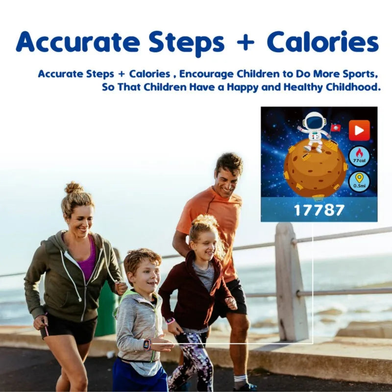 Kids Smartwatch with IPS Touch Screen – Dual Cameras, Games, Music, Video &amp; Pedometer