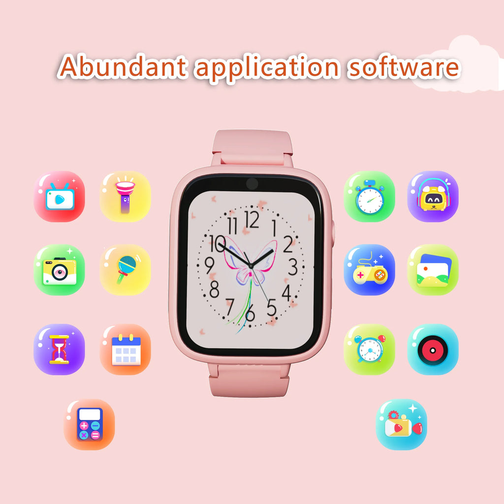 Fun Kids Smart Watch – 5 Games, Music &amp; Video Recording, Alarm Clock &amp; Camera