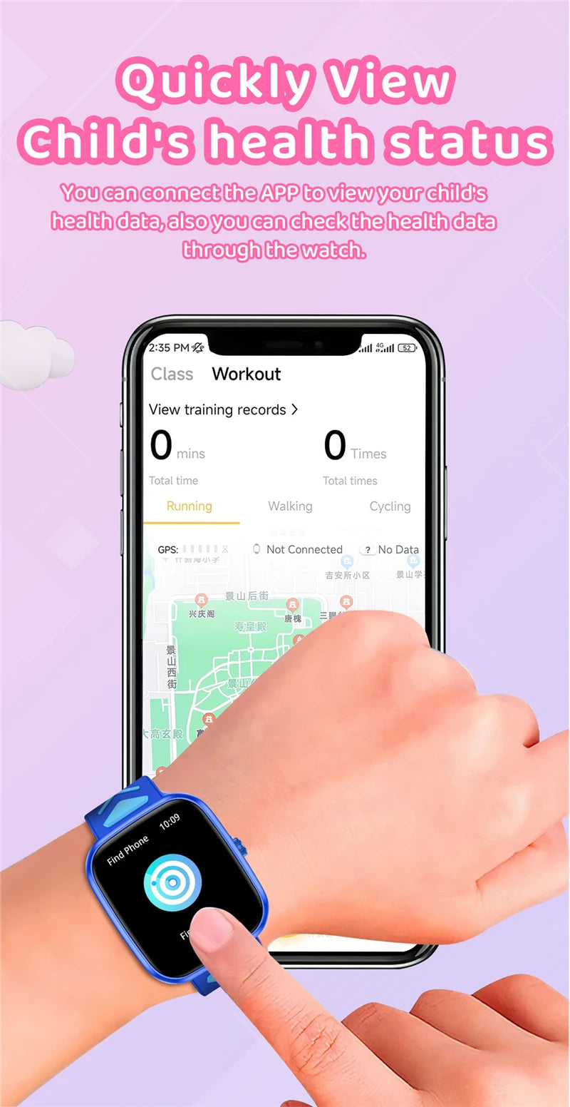 Smart Learning Watch for Kids – HD Touch Screen, Music, Games &amp; App Connection