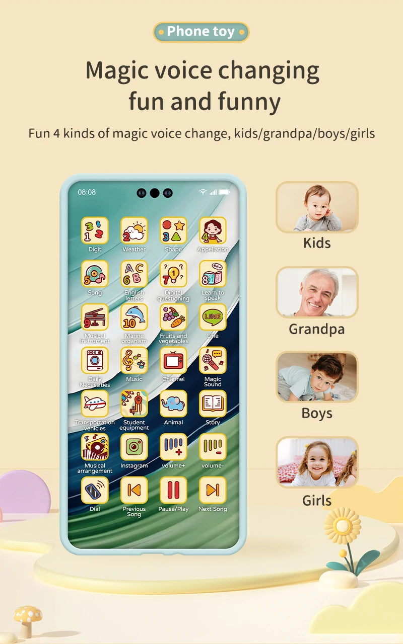 Toddler Learning Toy Phone – Interactive Stories, Music &amp; Early English Education