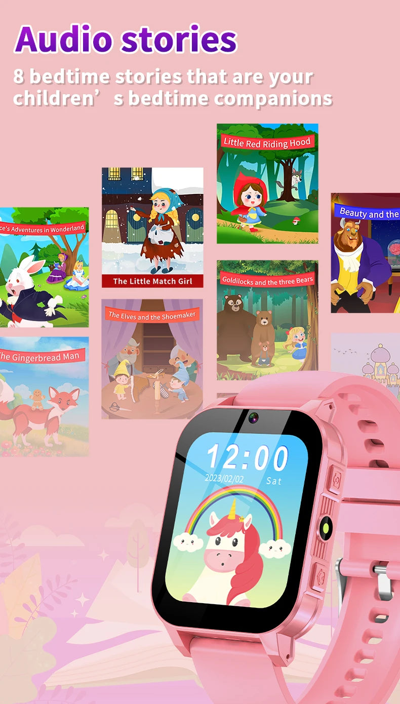 Kids Digital Smartwatch – Camera, Music &amp; Video Player, Flashlight, Pedometer &amp; Games