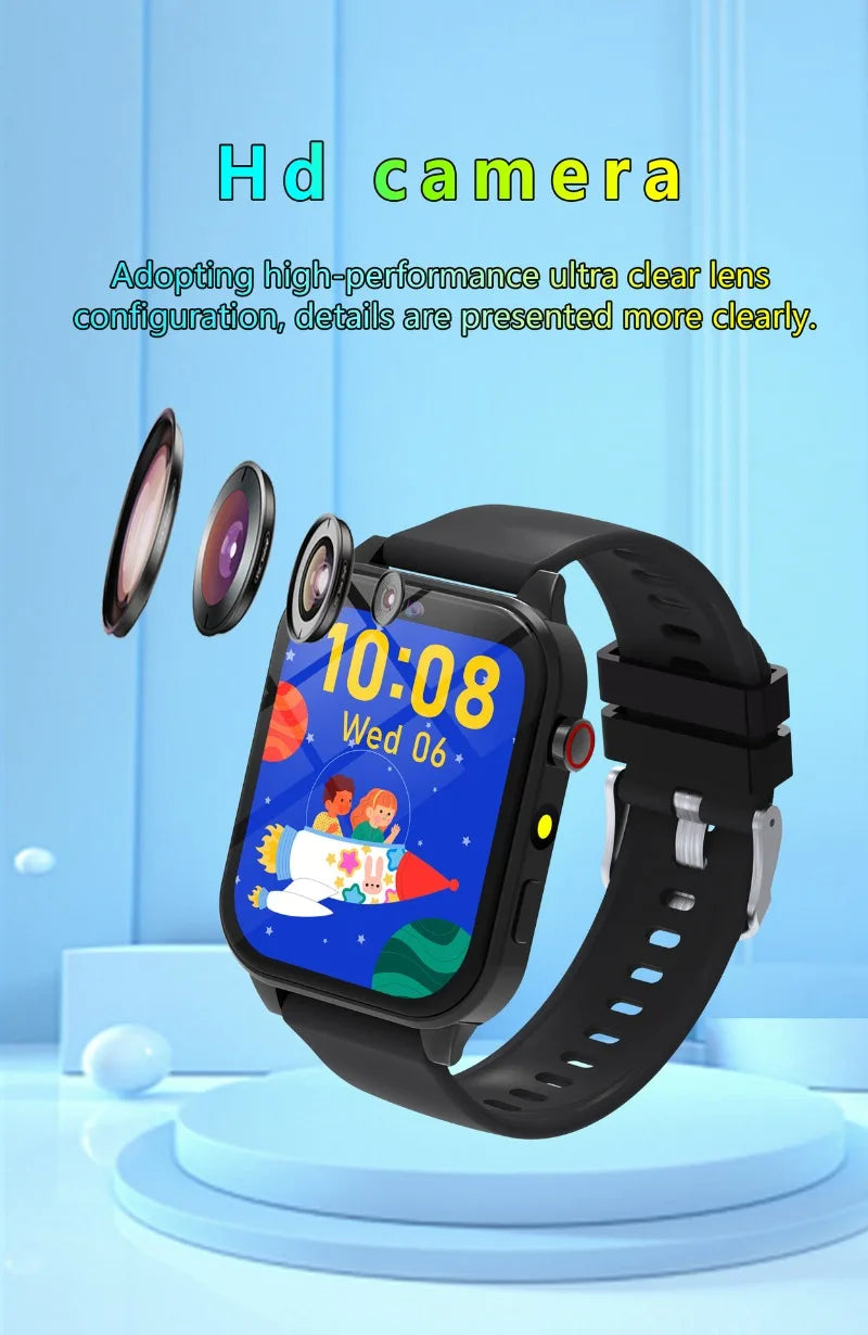 Kids Smart Game Watch – HD Color Screen, Flashlight, Sleep Tracker &amp; Waterproof