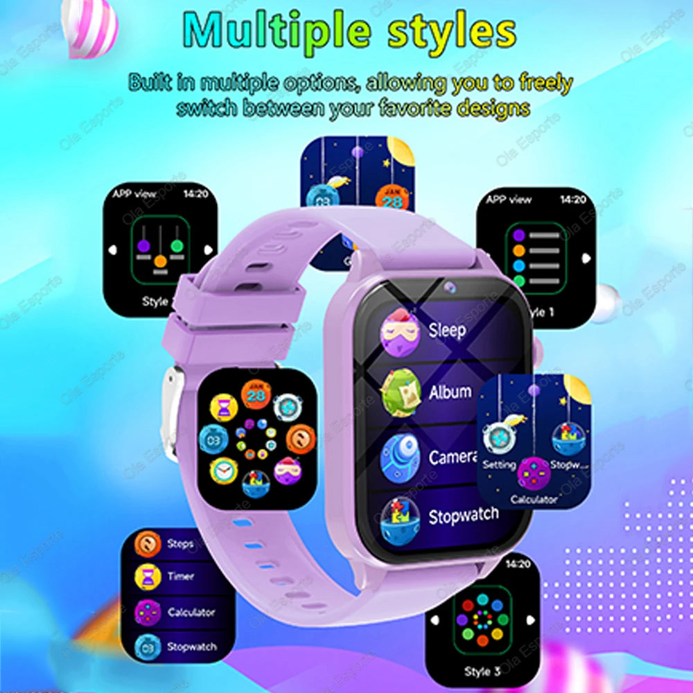 Kids Digital Smart Watch – 18 Games, Pedometer, Sleep Tracker, Calculator &amp; Stopwatch