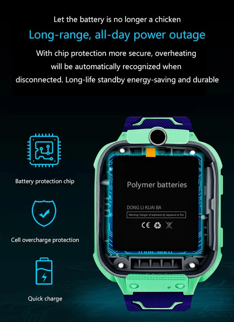 Interactive Kids Smart Watch – SIM Card, Phone Calls, Camera, Voice Requests &amp; Touch Screen