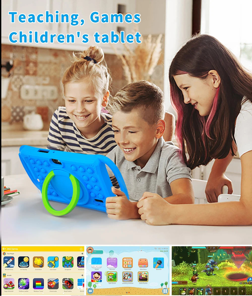 Smart Learning Tablet for Kids – 7” Android 12, 4GB+64GB, Dual Camera &amp; Parental Control