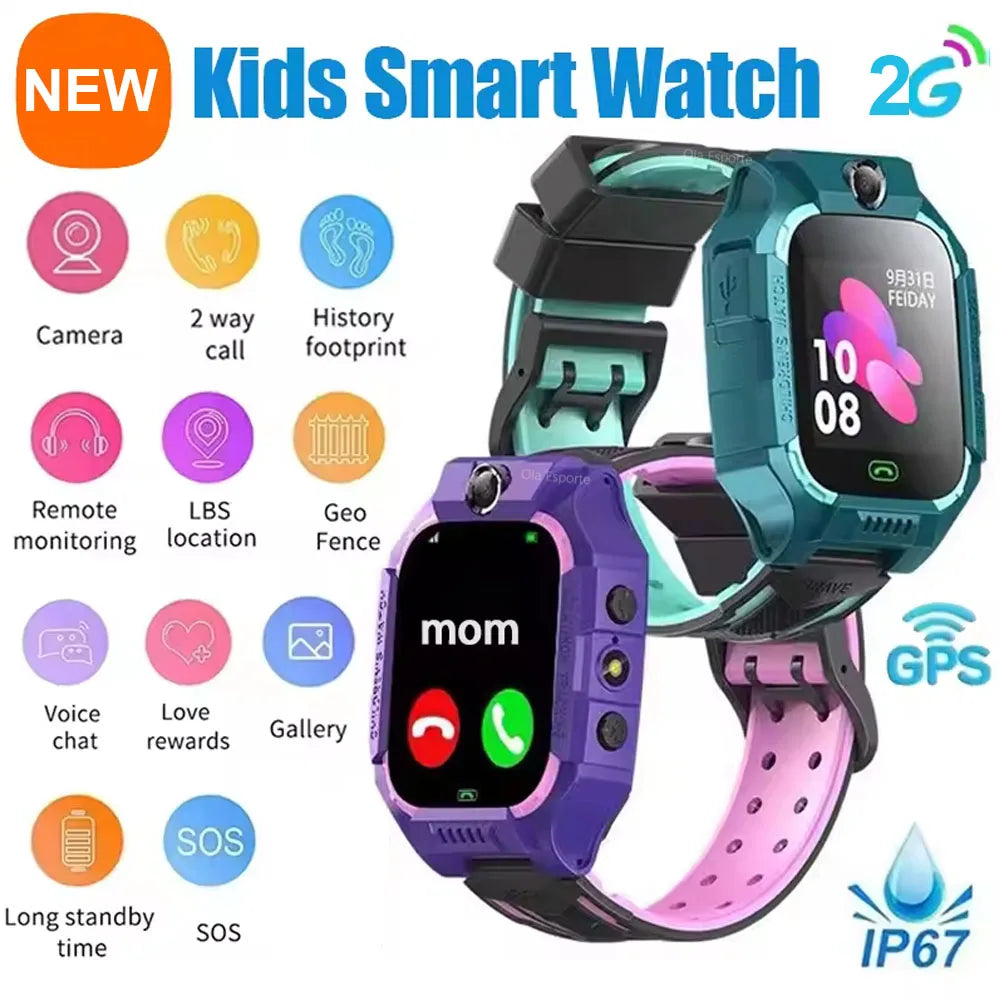Kids Smart Watch 2G – GPS, SOS, SIM Card, Video Call, Camera &amp; Waterproof