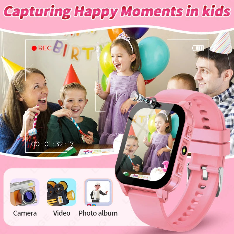 Kids Digital Smartwatch – Camera, Music &amp; Video Player, Flashlight, Pedometer &amp; Games