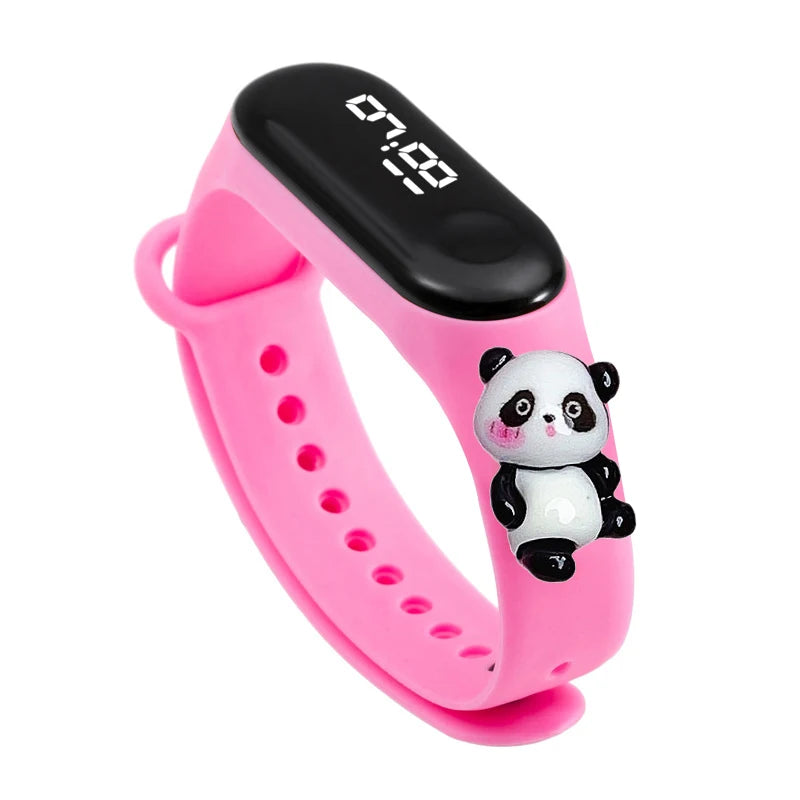 LED Digital Kids Watch – Waterproof Sports Design with Dinosaur &amp; Unicorn