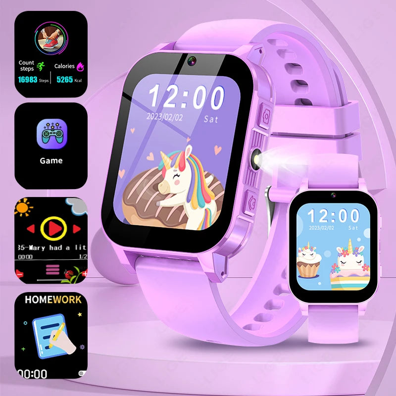 Kids Digital Smartwatch – Camera, Music &amp; Video Player, Flashlight, Pedometer &amp; Games