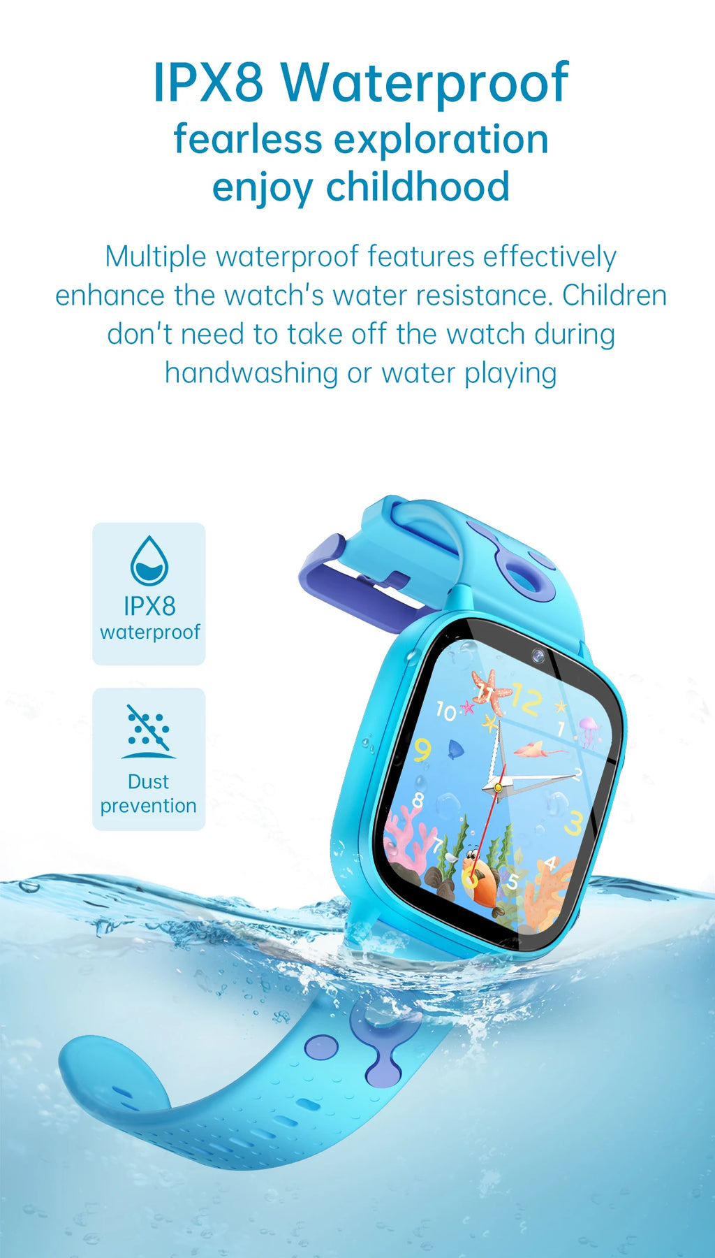 Educational Kids Smart Watch – HD Touch Screen, Games, Camera &amp; Sleep Tracker