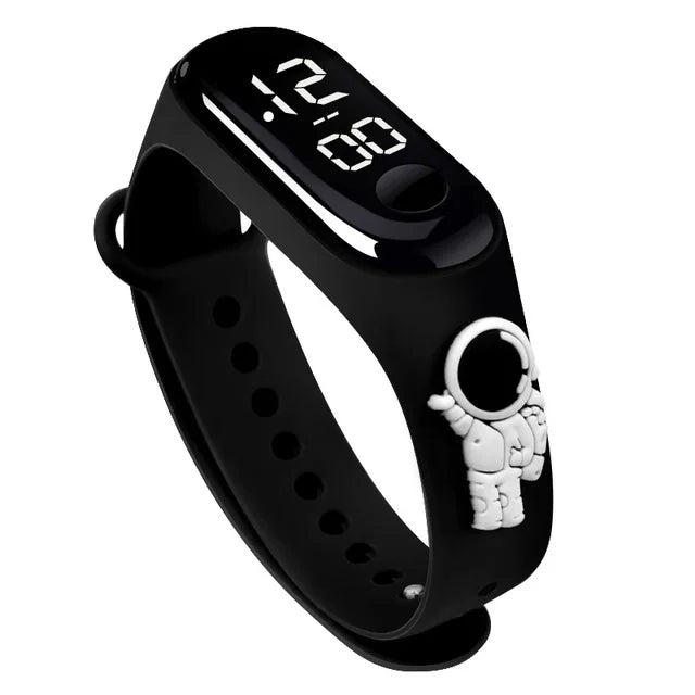 LED Digital Kids Watch – Waterproof Sports Design with Dinosaur &amp; Unicorn