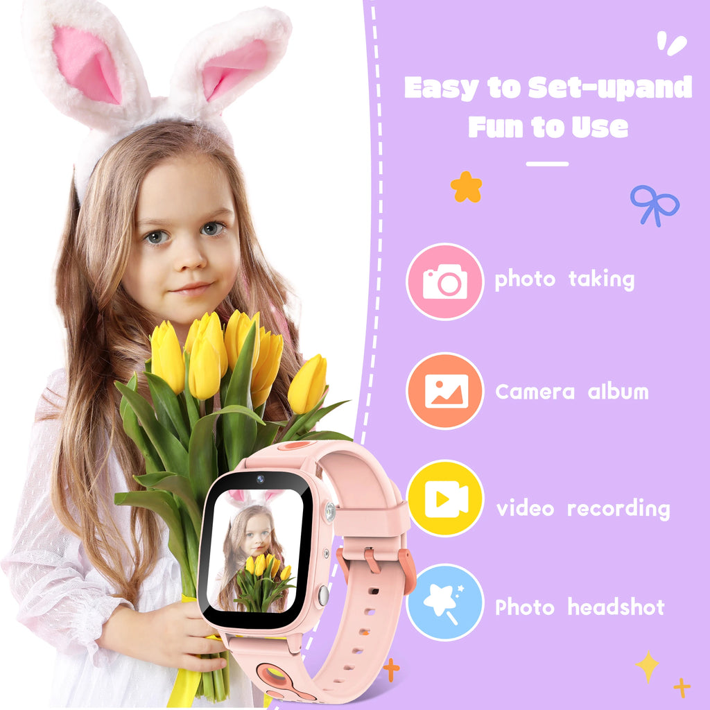 Educational Kids Smart Watch – HD Touch Screen, Games, Camera &amp; Sleep Tracker
