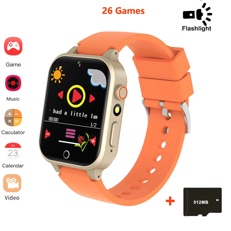 Kids Digital Smart Watch – Touch Screen, 26 Games, Music, Camera &amp; Pedometer