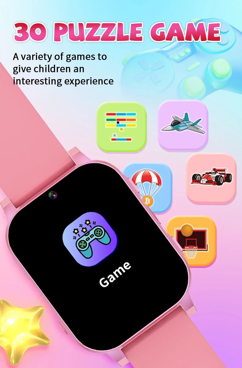 Kids Digital Smartwatch – Camera, Music &amp; Video Player, Flashlight, Pedometer &amp; Games