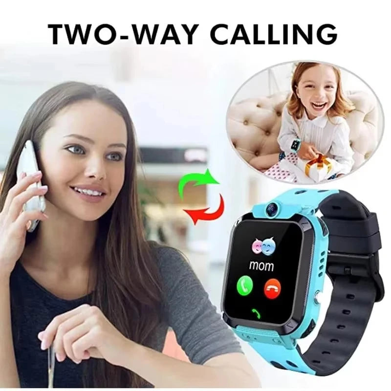 Kids Smart Watch – SOS, GPS Location, SIM Card Call, Camera &amp; Waterproof | iOS &amp; Android