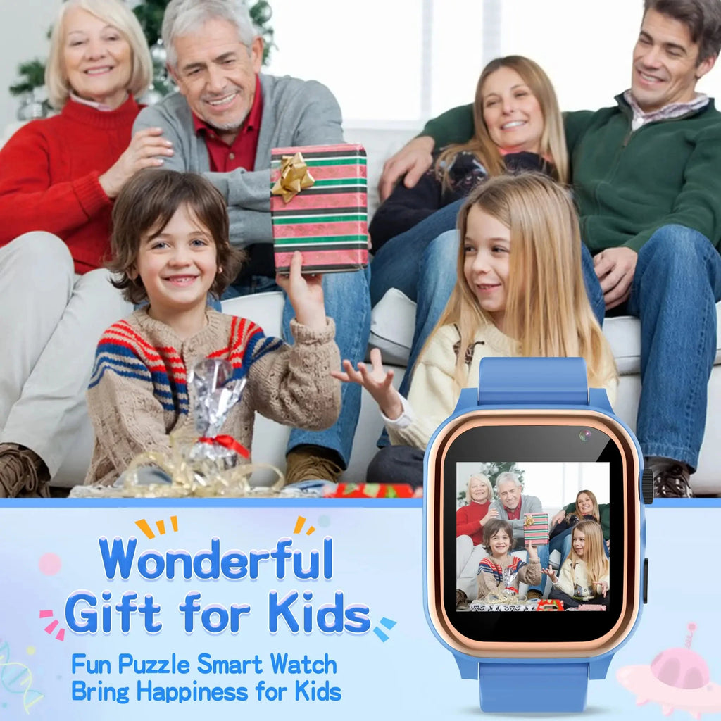 Interactive Kids Smart Watch – 16 Puzzle Games, Music, Camera, Pedometer &amp; Calculator