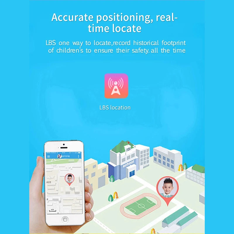 Kids Safety Smart Watch – GPS Location, Camera, Fun Apps &amp; Entertainment