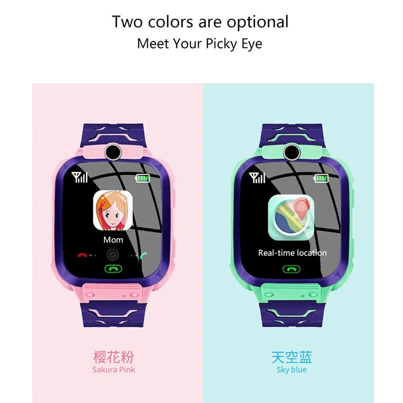 Interactive Kids Smart Watch – SIM Card, Phone Calls, Camera, Voice Requests &amp; Touch Screen