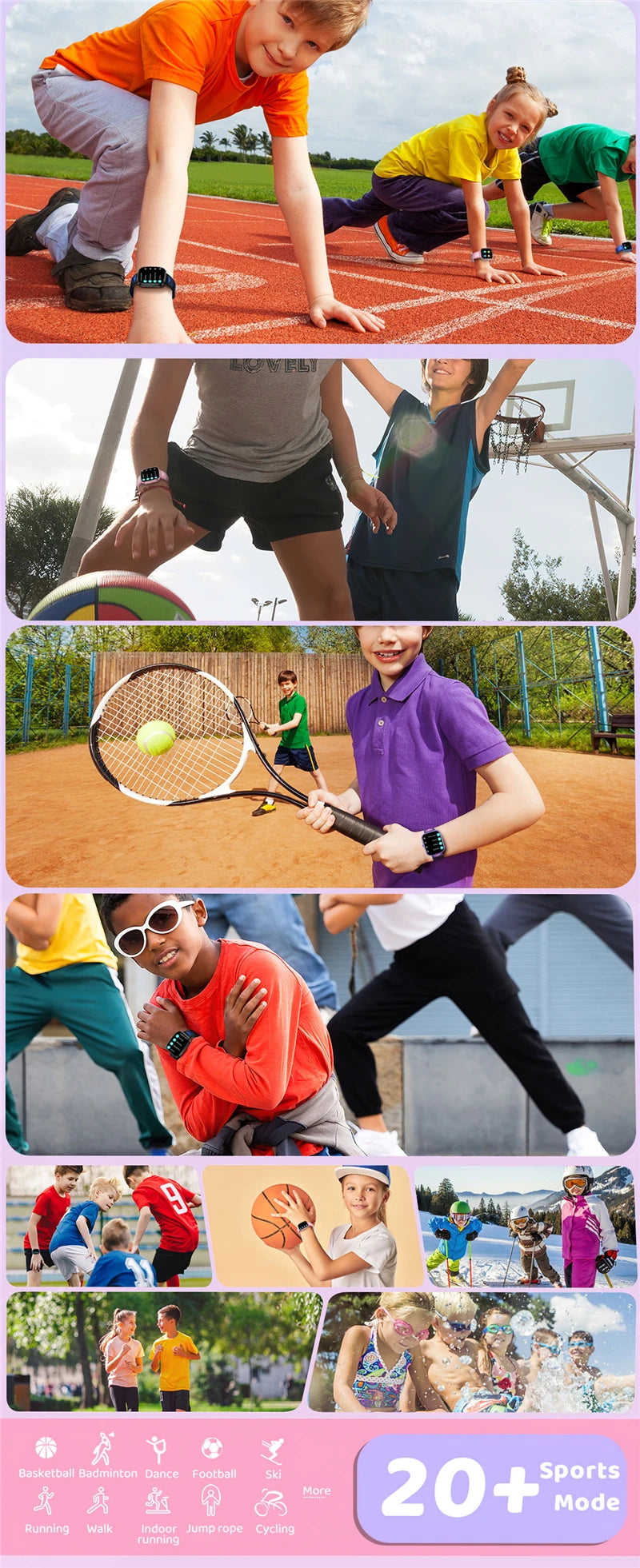 Smart Learning Watch for Kids – HD Touch Screen, Music, Games &amp; App Connection