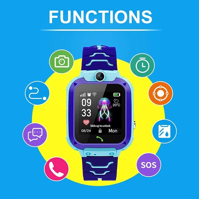 Kids Safety Smart Watch – GPS Location, Camera, Fun Apps &amp; Entertainment