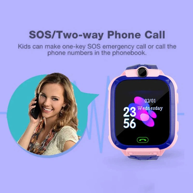 Kids Safety Smart Watch – GPS Location, Camera, Fun Apps &amp; Entertainment