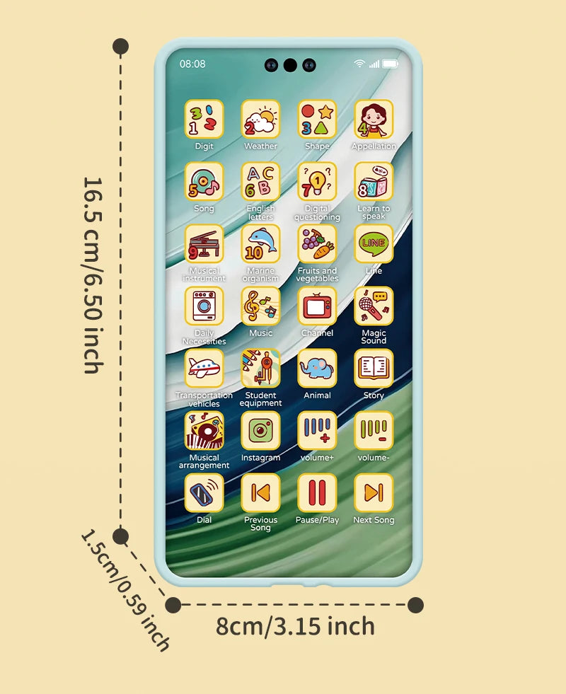 Toddler Learning Toy Phone – Interactive Stories, Music &amp; Early English Education