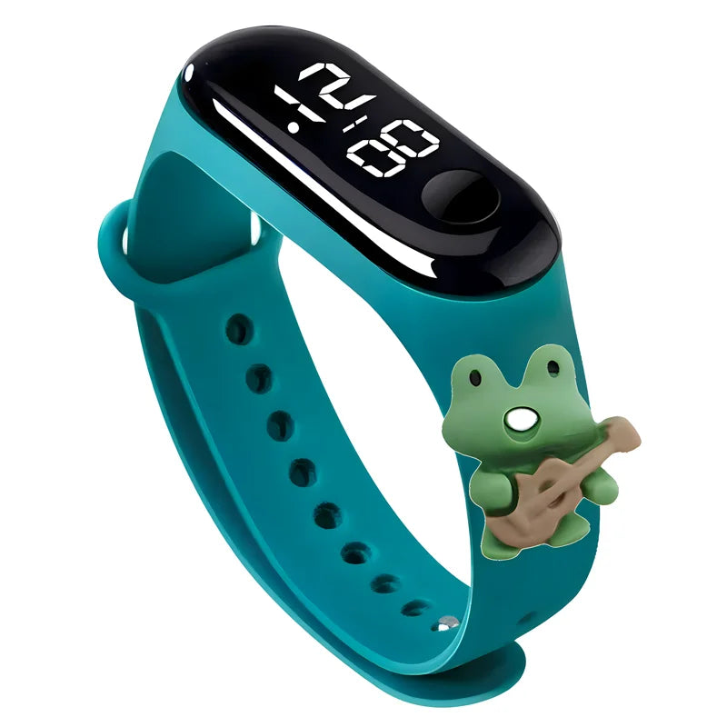 LED Digital Kids Watch – Waterproof Sports Design with Dinosaur &amp; Unicorn