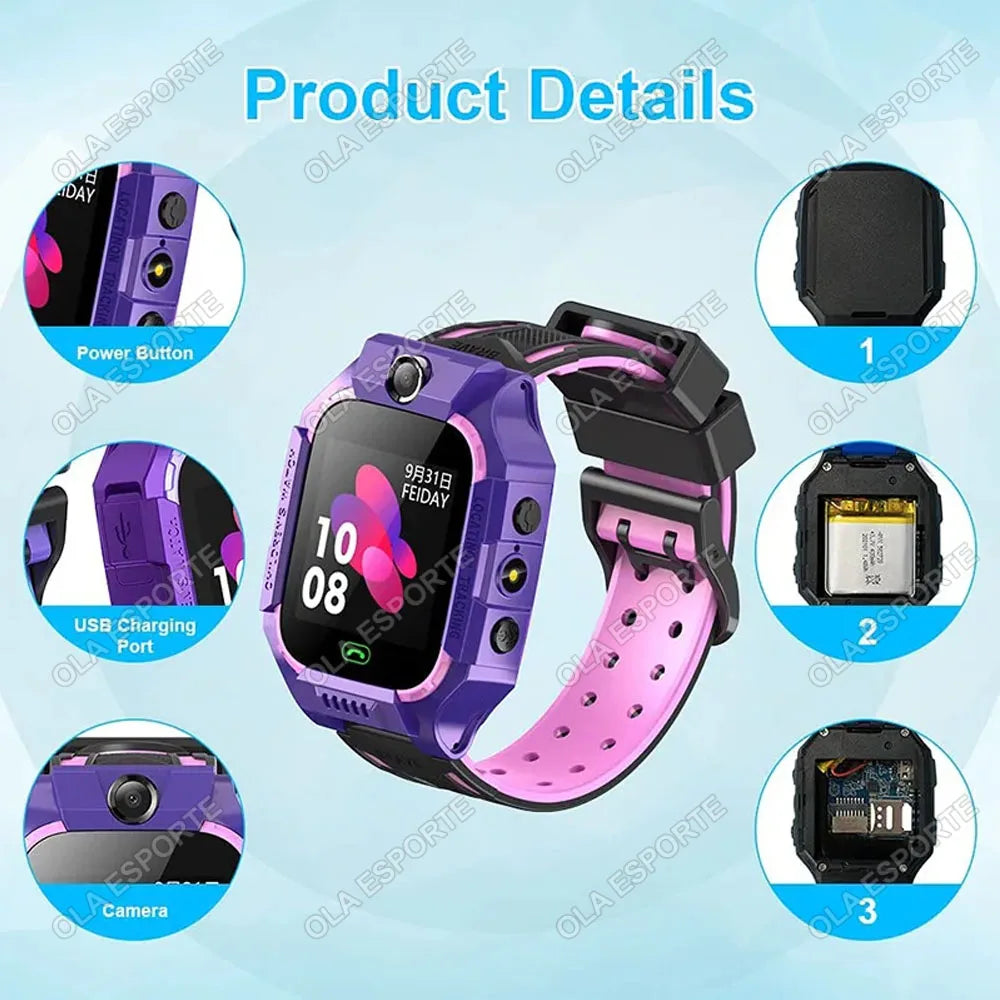Kids Smart Watch 2G – GPS, SOS, SIM Card, Video Call, Camera &amp; Waterproof