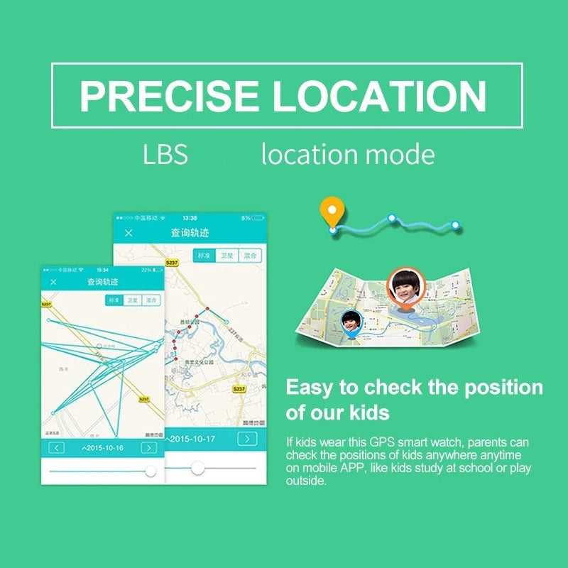 Kids Safety Smart Watch – GPS Location, Camera, Fun Apps &amp; Entertainment