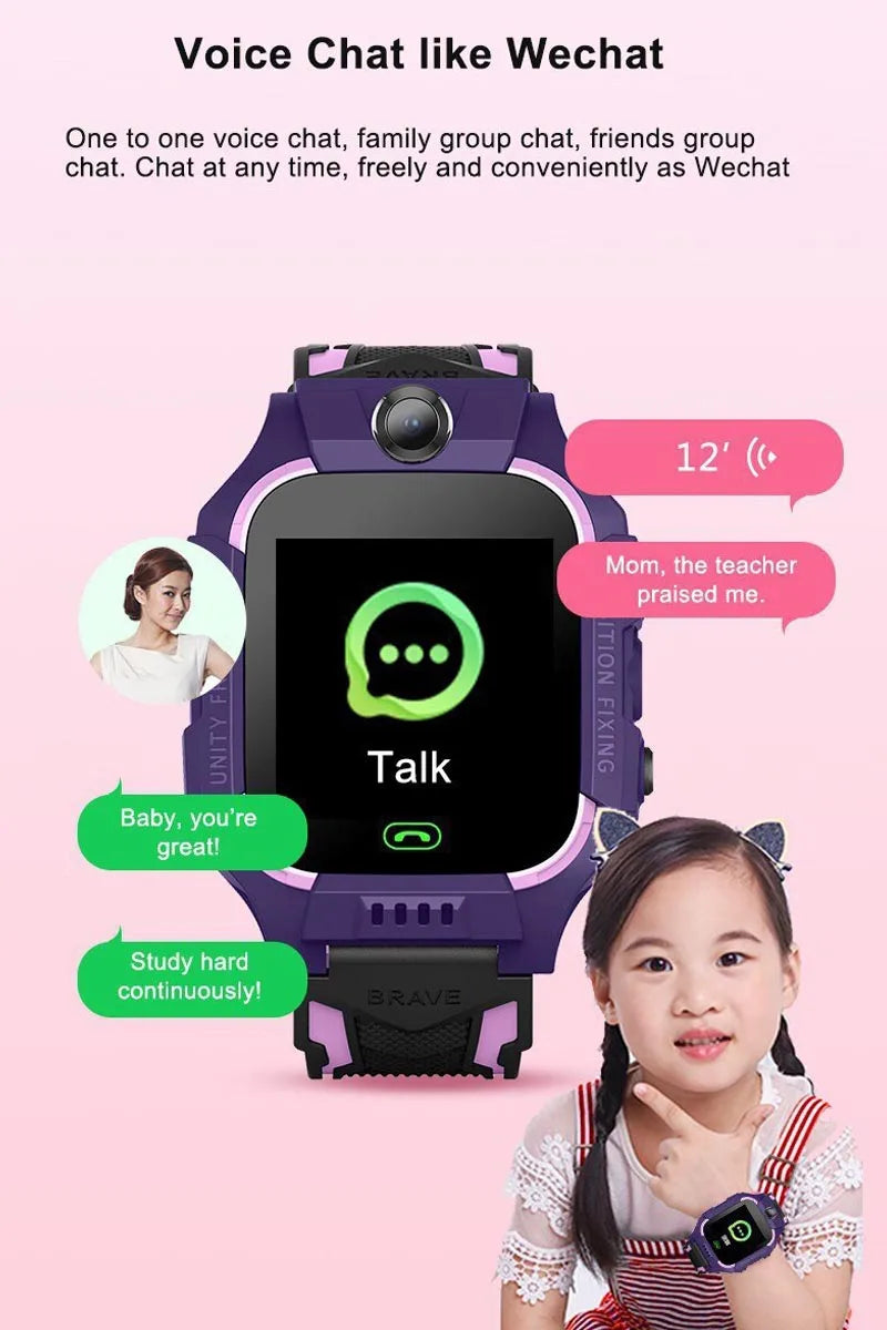 Interactive Kids Smart Watch – SIM Card, Phone Calls, Camera, Voice Requests &amp; Touch Screen