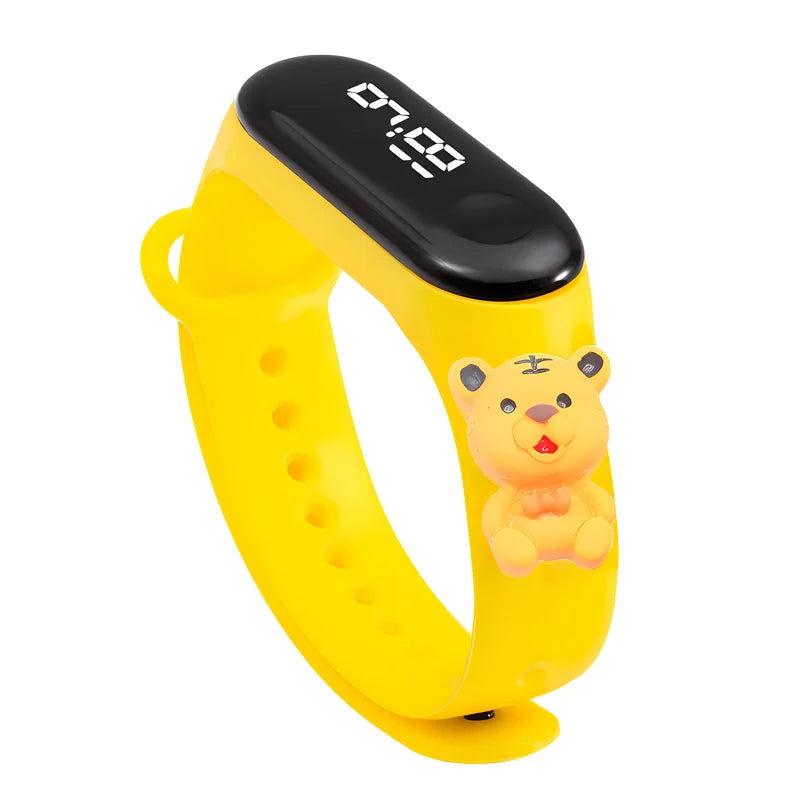 LED Digital Kids Watch – Waterproof Sports Design with Dinosaur &amp; Unicorn