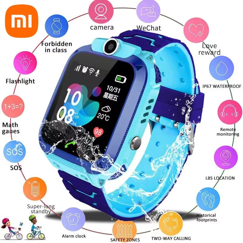 Kids Smart Watch – SOS, GPS Location, SIM Card Call, Camera &amp; Waterproof | iOS &amp; Android