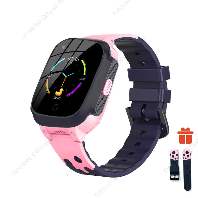Next-Gen Kids Smart Watch – 4G, GPS, Video Call, Waterproof &amp; Temperature Monitor