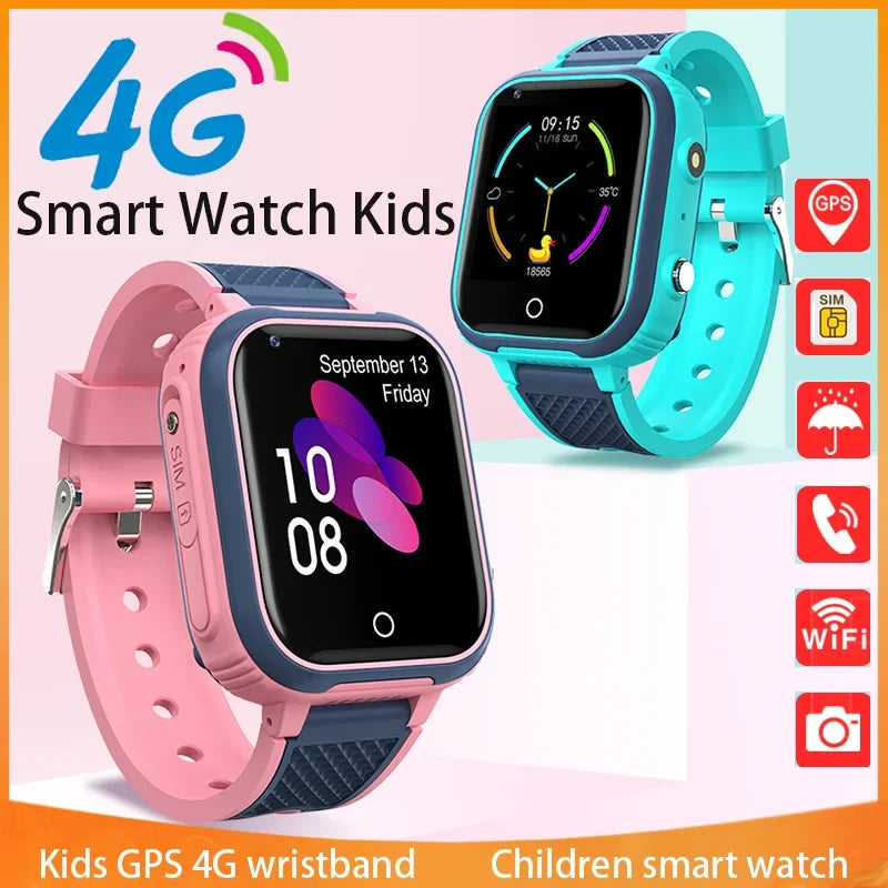 Kids 4G GPS Smartwatch – Video Calls, SOS, Camera &amp; IP67 Waterproof Protection