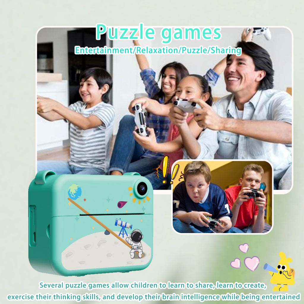 Interactive Instant Camera for Kids – Portable, Photo Printing, 3 Modes &amp; High Quality